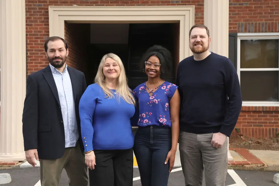 Clinicians outside the Towler Counseling office entrance in Roswell